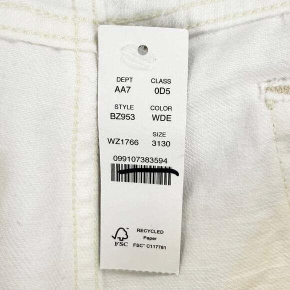 J Crew Men's Classic Fit Straight Leg Jean 31 x 30 White - Picture 10 of 16